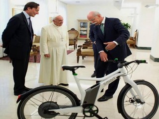 Papa in bici