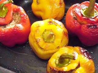 Ricette di Sardegna: peperoni ripieni con cous cous